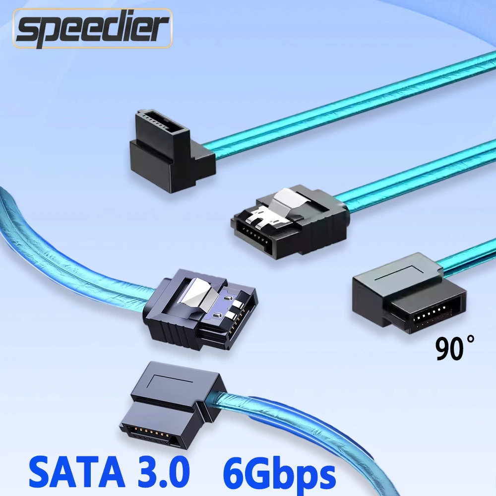 

SATA 3.0 Hard Drive Data extension Cable Elbow 6Gbps Fast Charge Cord DIY Straight Up Down Left Right For HDD Hard Drive Disk