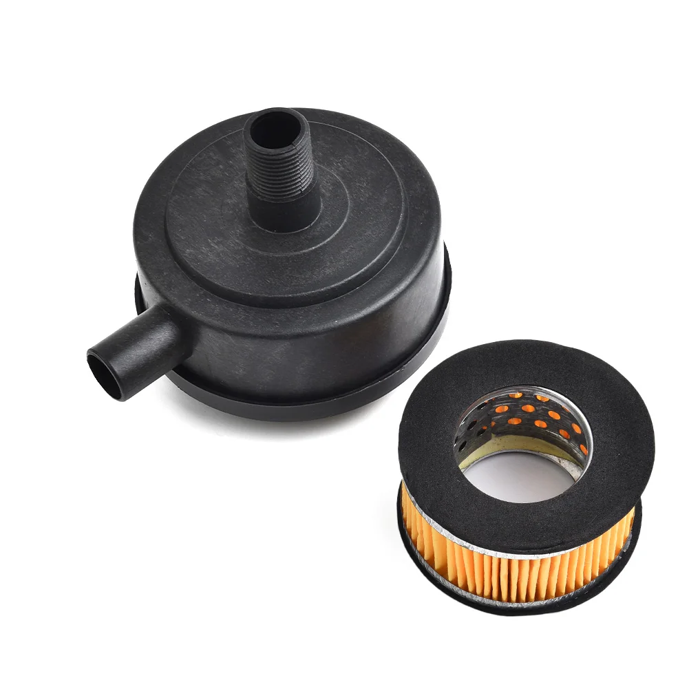 20mm Male Thread Air Filter Silencer Air Compressor Canister Filter Kit Muffler Plastic Replacement New Useful