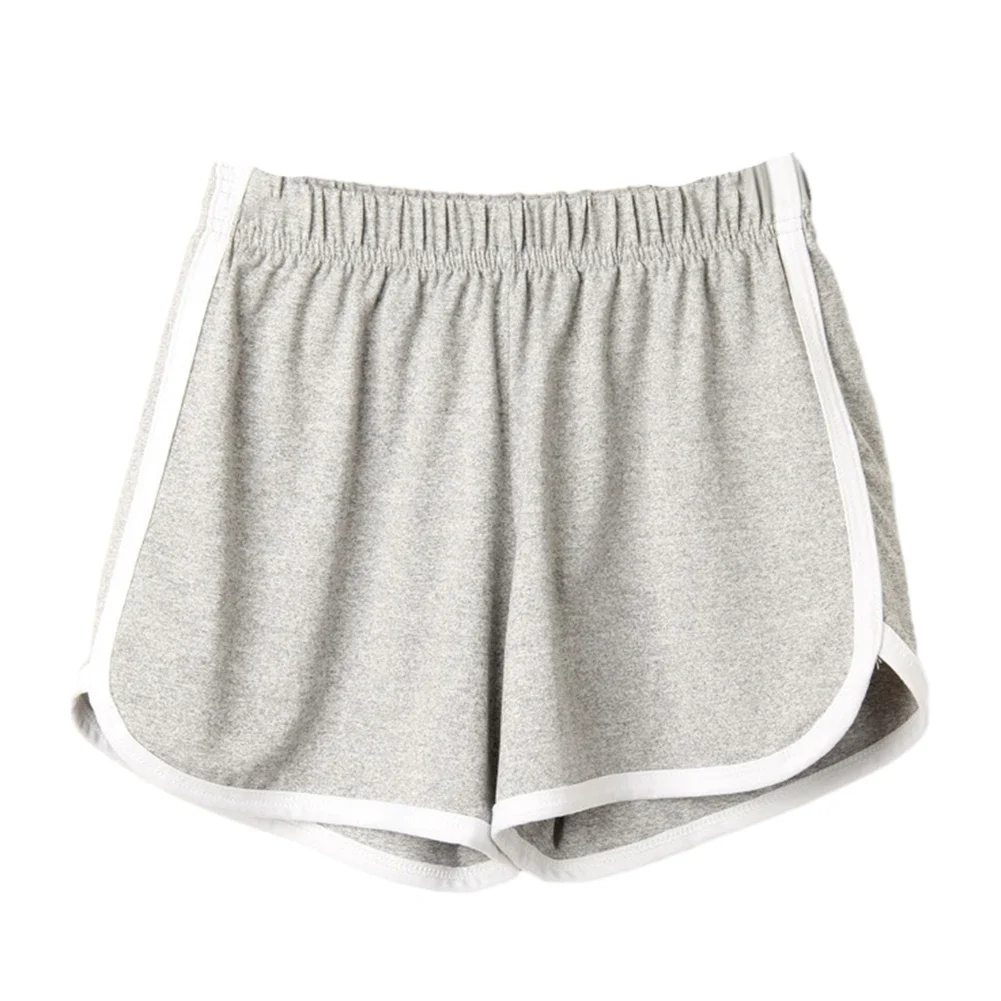 Short de sport décontracté pour femme, pantalon court, taille haute, double couche, taille élastique, corr/h, été