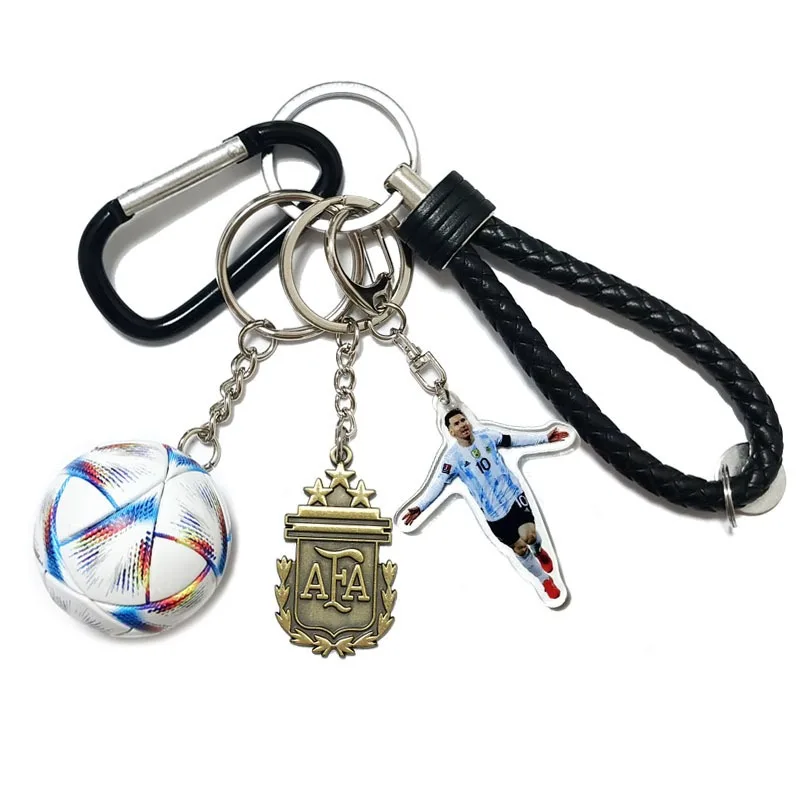 Riyadh Victory C Ronaldo Argentina Messi, Neymar Harland Mbappe Football Team Keychain Pendant