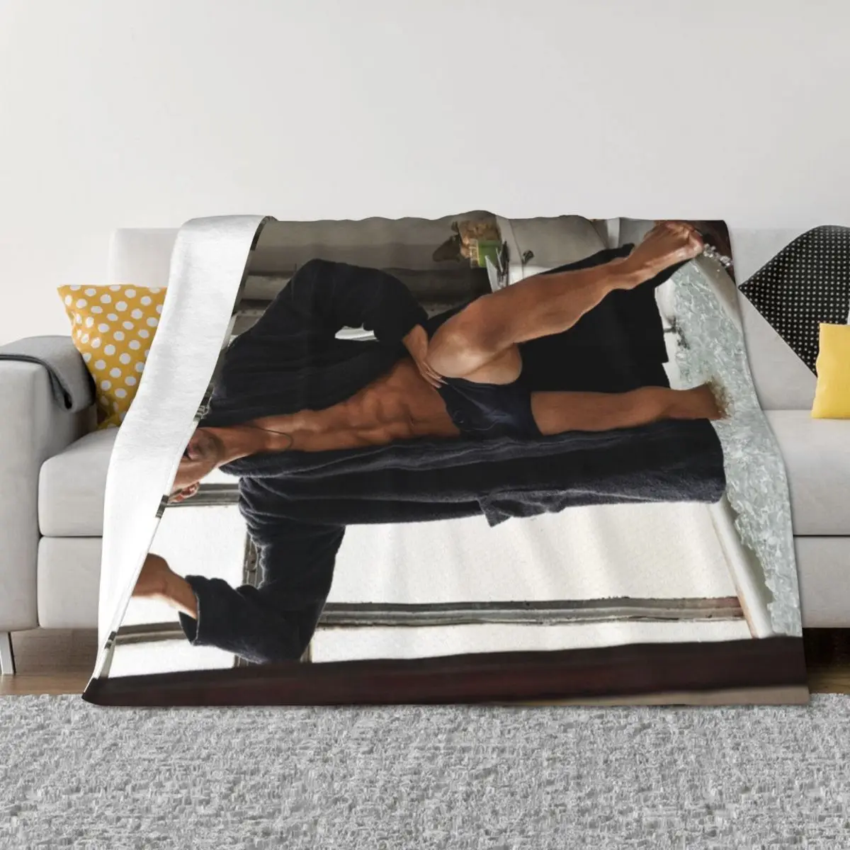

Sebastian Stan Throw Blanket Camping Soft Plaid Quilt Giant Sofa Blankets