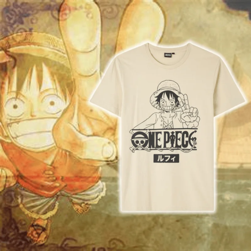 

Новинка 2025 года, мужская детская хлопковая футболка ONE PIECE Luffy, удобная повседневная спортивная анимационная футболка высокого качества с короткими рукавами