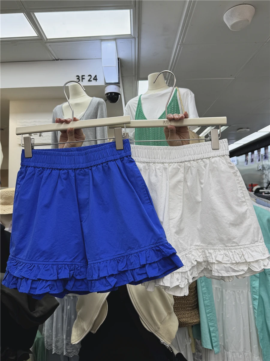 High Waist Loose Fit Thin Summer Casual orts for Women plus Size A-Line Straight Leg Pants Korean Sle Wide Leg Trousers
