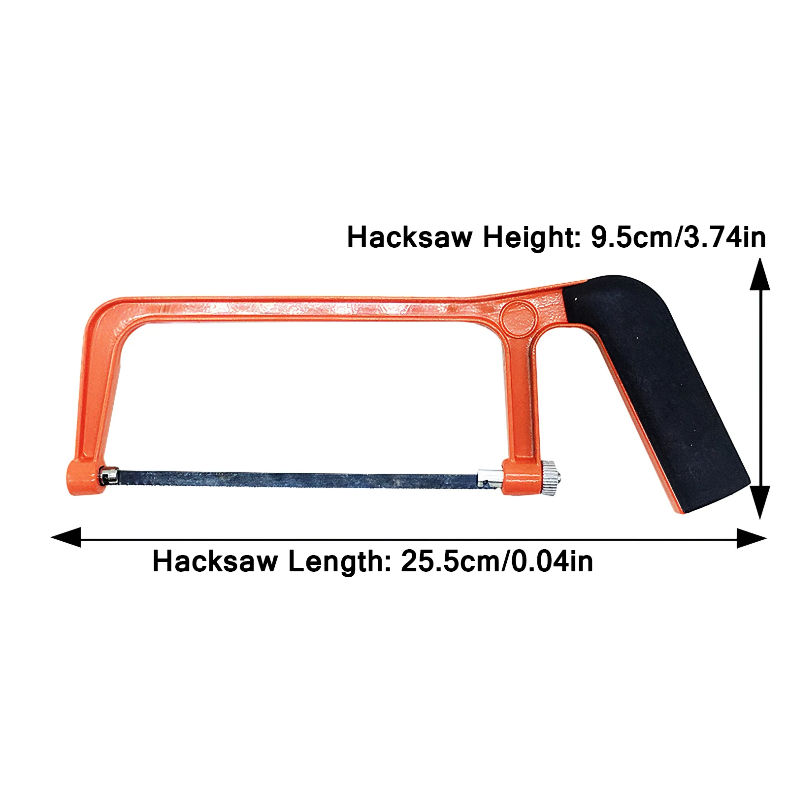 6 Inch Adjustable Hacksaw Frame with Comfortable Handle DIY Small Hand Saw Woodworking Saw Saw Blade Can Cut Wood and Metal