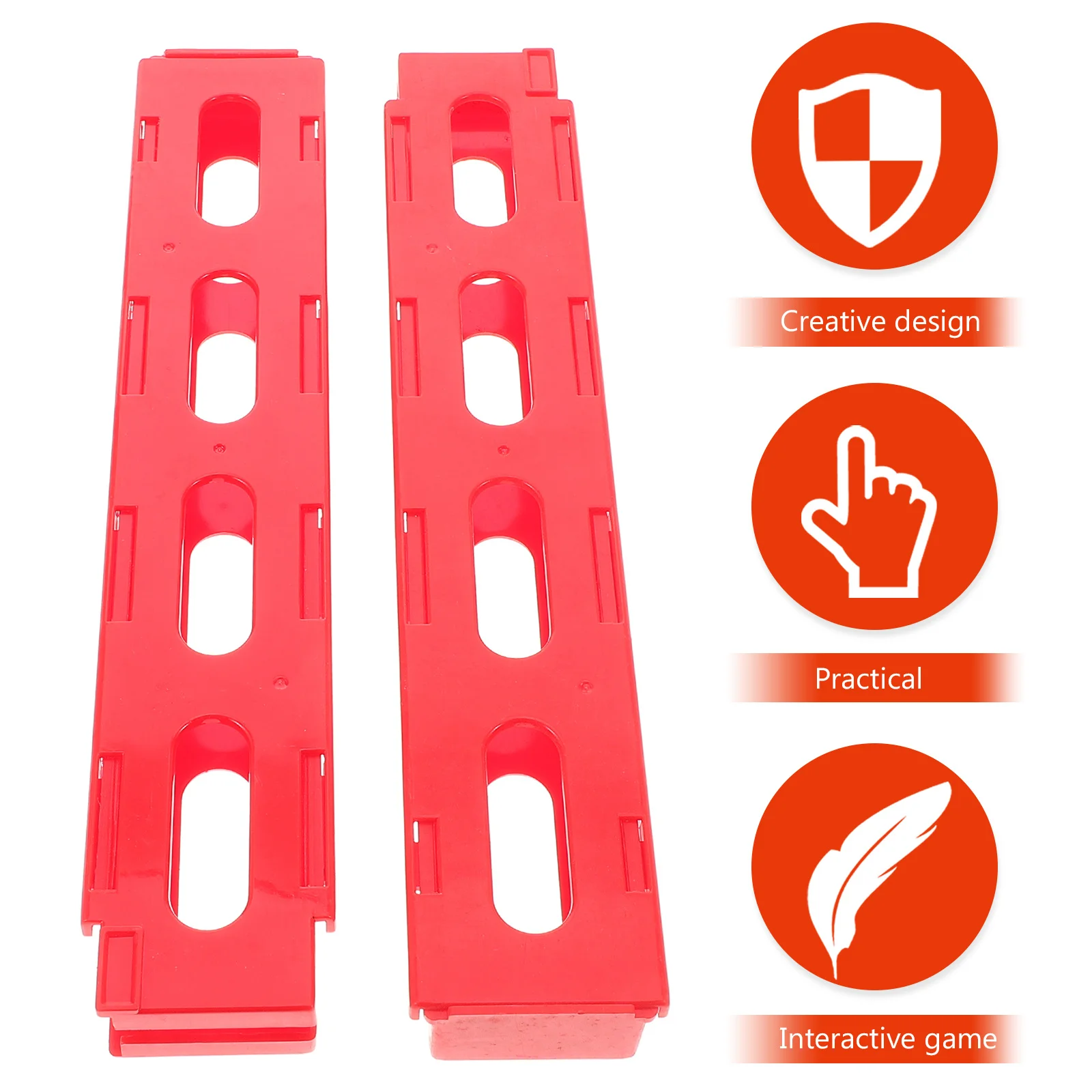 2 Stuks Domino Trein Laadhelling Brug Uitbreiding Voor Kinderen Montessori Building Set Automatische Jumbo Domino Rekken Domino Clips