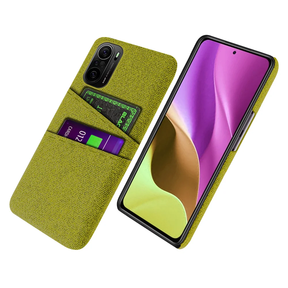 

Poco F3 for Xiaomi Poco F3 X4 M4 Pro 5G Mi 11T Pro 11i Case Luxury Fabric Dual Card Phone Cover for Poco F3 M4 Pro Funda PocoF3