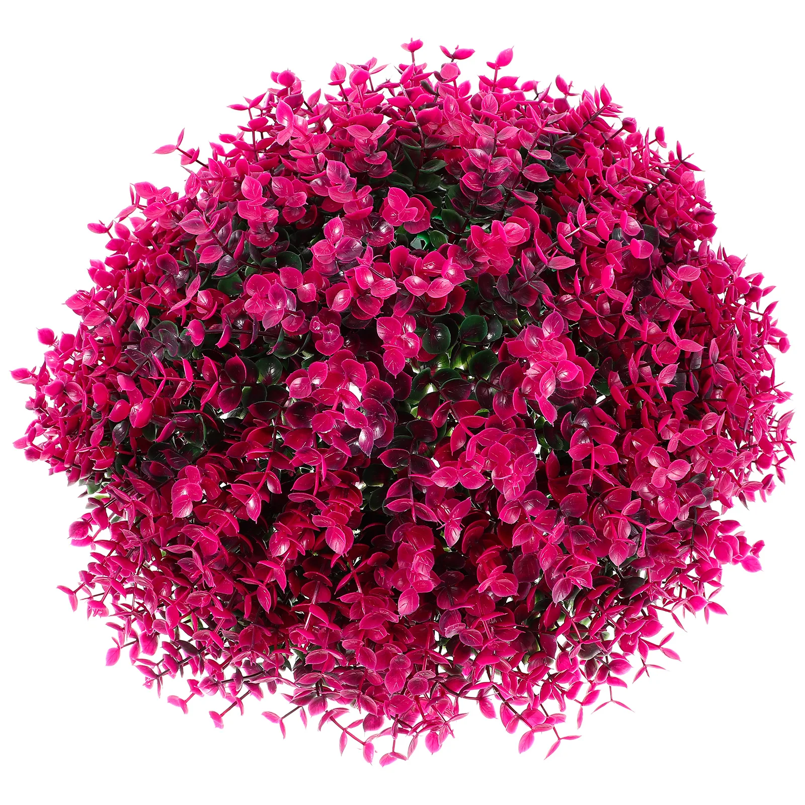 

Eucalyptus Leaf Artificial Plant Balls 25cm Orange Faux Grass Topiary Sphere for Indoor Outdoor Decor Lightweight Design