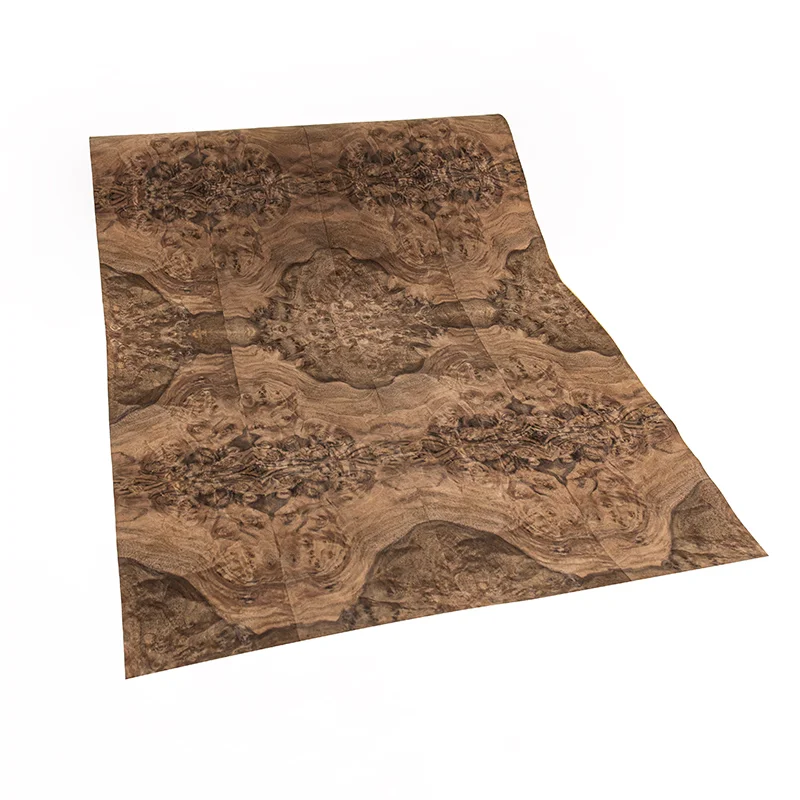 Natural Black Walnut Burl Wood Veneer Decorative  Design for Hotel Furniture Cabinet Guitar Resurfaci DIY Decor Wooden Panel