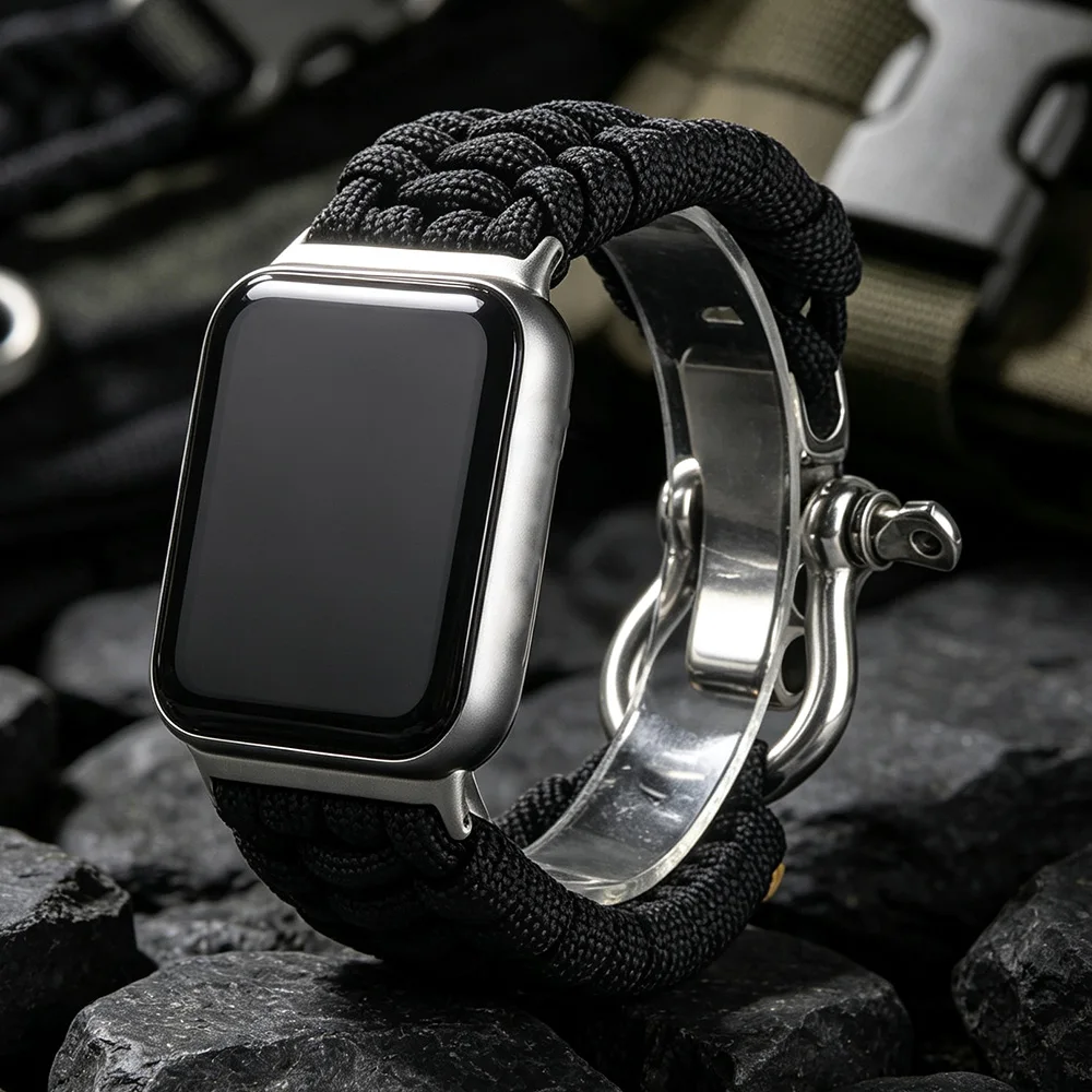 For Xiaomi Band Mi 8Pro 9Pro 10Pro Strap Woven Umbrella Rope Climbing Buckle Redmi Watch 4/5/6 Outdoor Sports Wristband