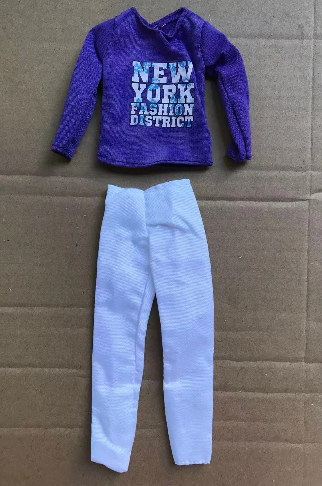 مجموعة ملابس الدمية الملونة للرجال، ملابس رياضية لدمية كين مع سراويل طويلة ومعطف للدمى #6