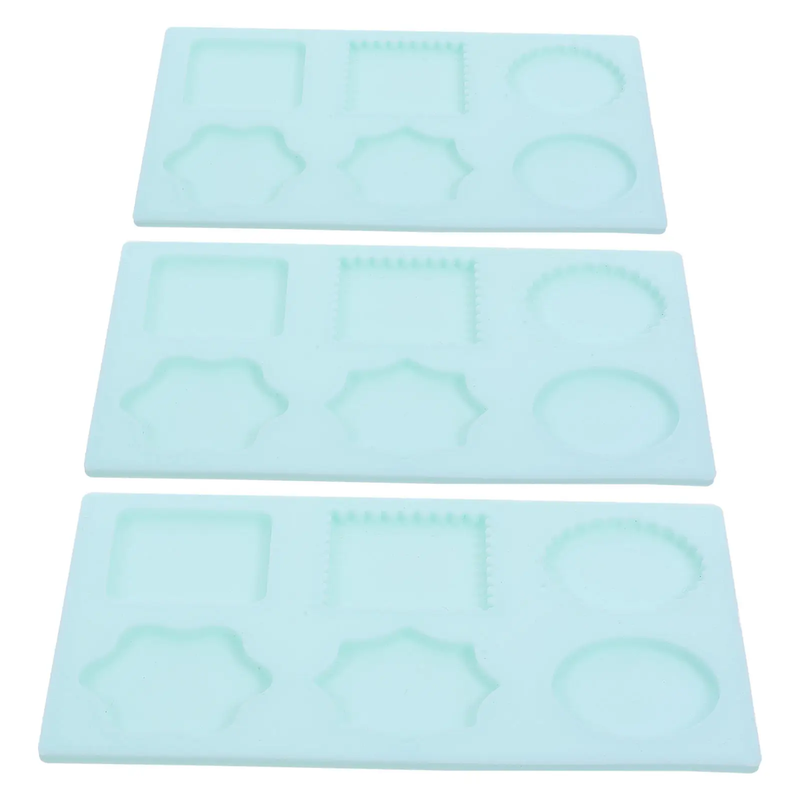 3Pcs Silicone Wax Seal Stamp Mold Set Flexible Non-Stick Heat Resistant Mat Pad for Wedding Invitations Cards DIY Wax Seal Craft