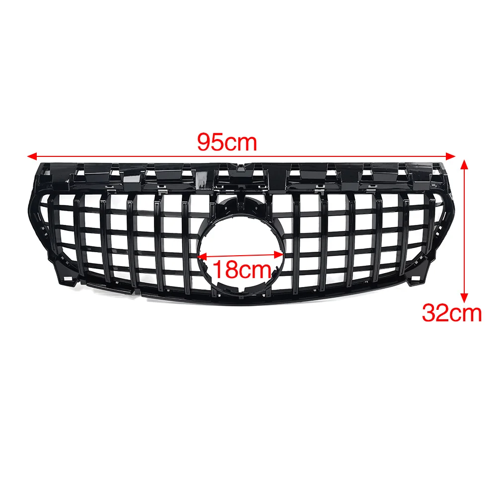 GTR Style Car Front Bumper Radiator Grille For Mercedes Benz CLA Class W177 C117 CLA200 CLA250 CLA45AMG 2015 2016 2017 2018 2019