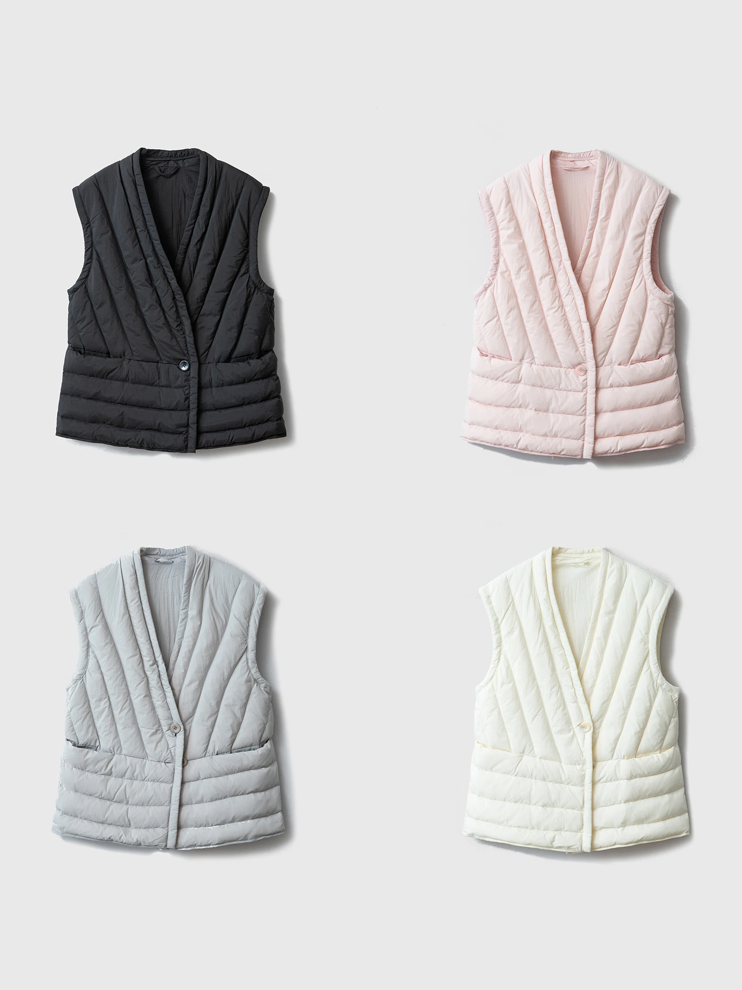

Women's Loose Fit Lightweight down Jaet Vest Du Feather Warm Waterproof Vest Outerwear Specially Offered 90% White Du down