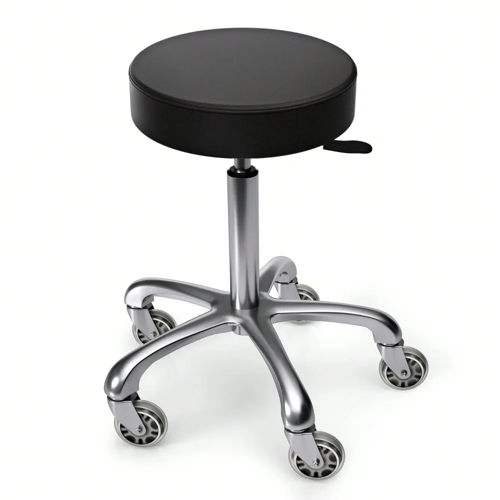 

Stool With Wheels Soft Swivel Workbench Desk Chair For Kitchen, Salon, Spa, Tattoo, Pedicure Massage Salon Esthetician Chair