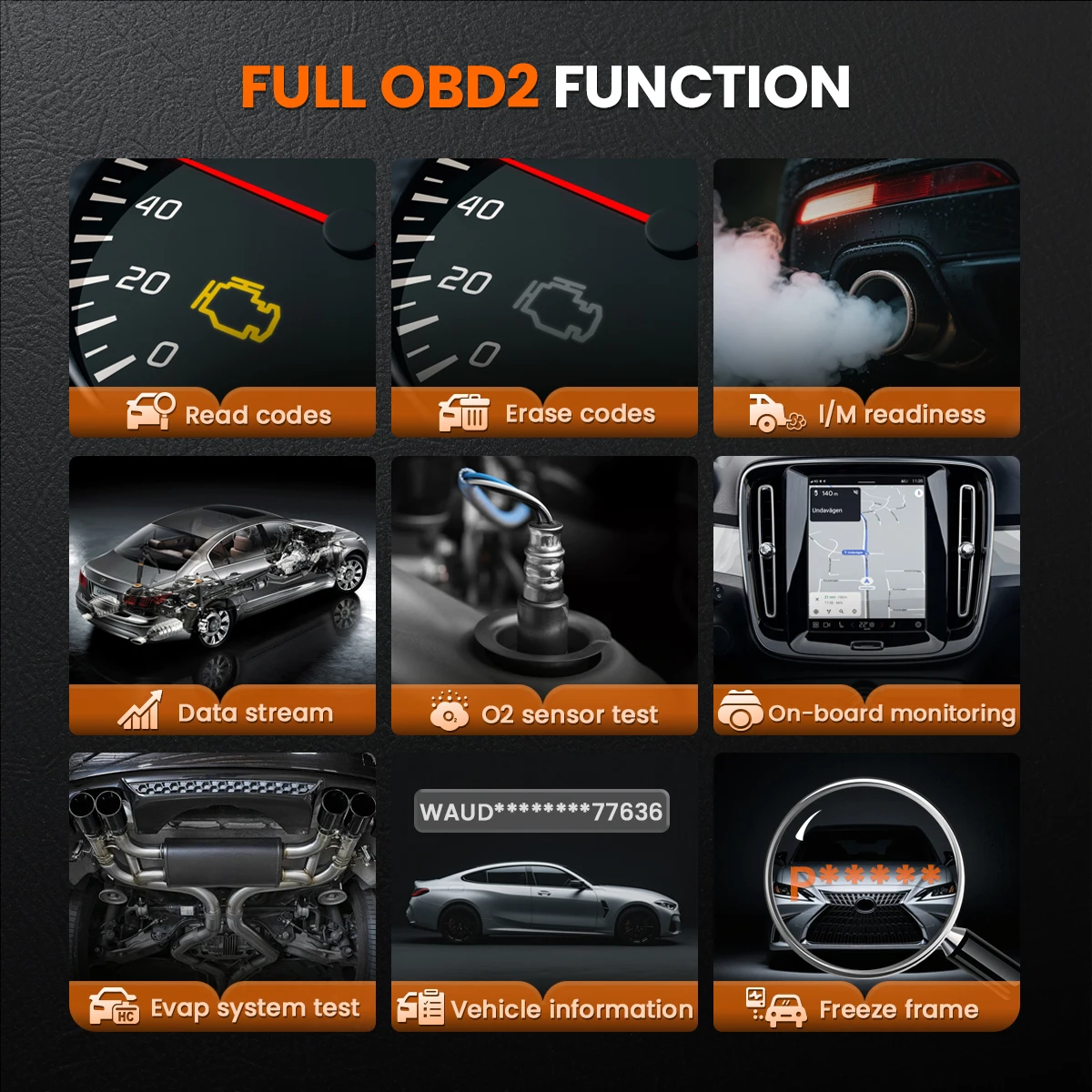 ANCEL V3 Elite Auto OBD2 Scanner Passend für BMW/Mini/Royce Alle Systeme Aktiver Test ECU-Codierung OBD2 Auto-Diagnosegerät Kostenlose Updates – Detail 4