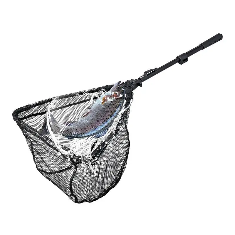 

Kayak Fishing Net Foldable Outdoor Fish Net User-Friendly Fishing Net With Telescoping Handle Fishing Accessories For Freshwater