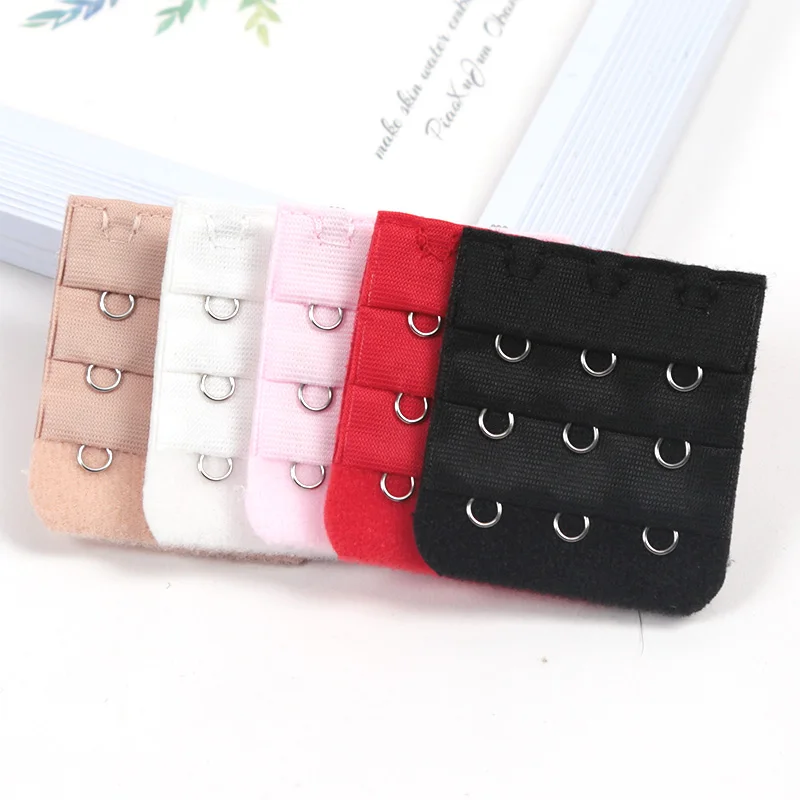 5Pcs Bra Extender Strap Extension 3 Hooks 3 Rows Width 4.5cm Women Intimates Adjustable Bra Hook Extenders DIY Accessoires