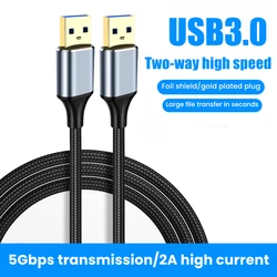 New USB 3.0 to USB Extension Cable Type A Male to Male USB Extender for Radiator Hard Disk Webcom Camera USB Cable Extens 1/3/5M