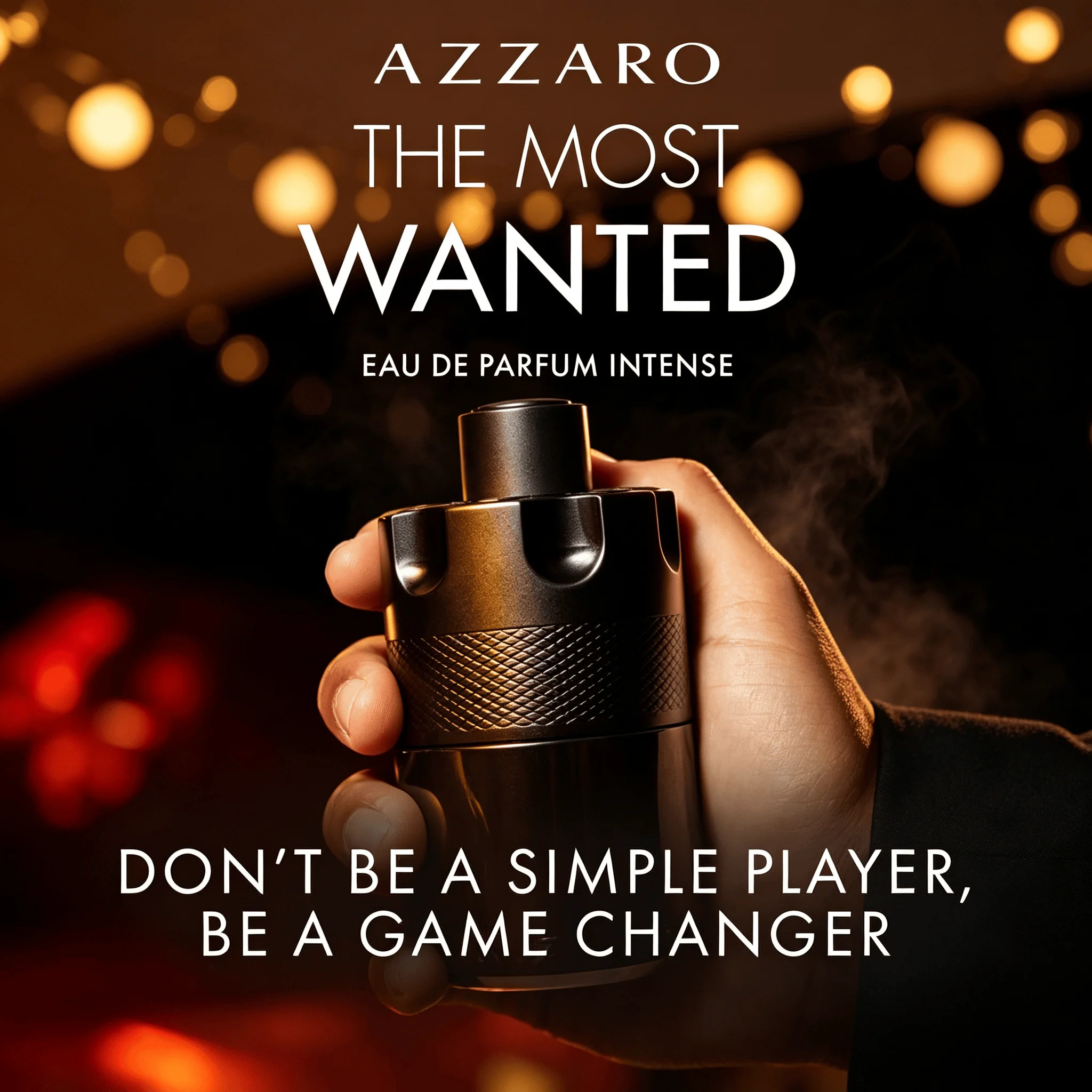 Azzaro The Most Wanted Eau De Parfum Intense - Warm Amber Cologne 100ml Fragrance with Cardamom, Caramel & Woody Amber - Long Lasting - Magnetic Mens Scent Perfect for Cool Evenings - view 5