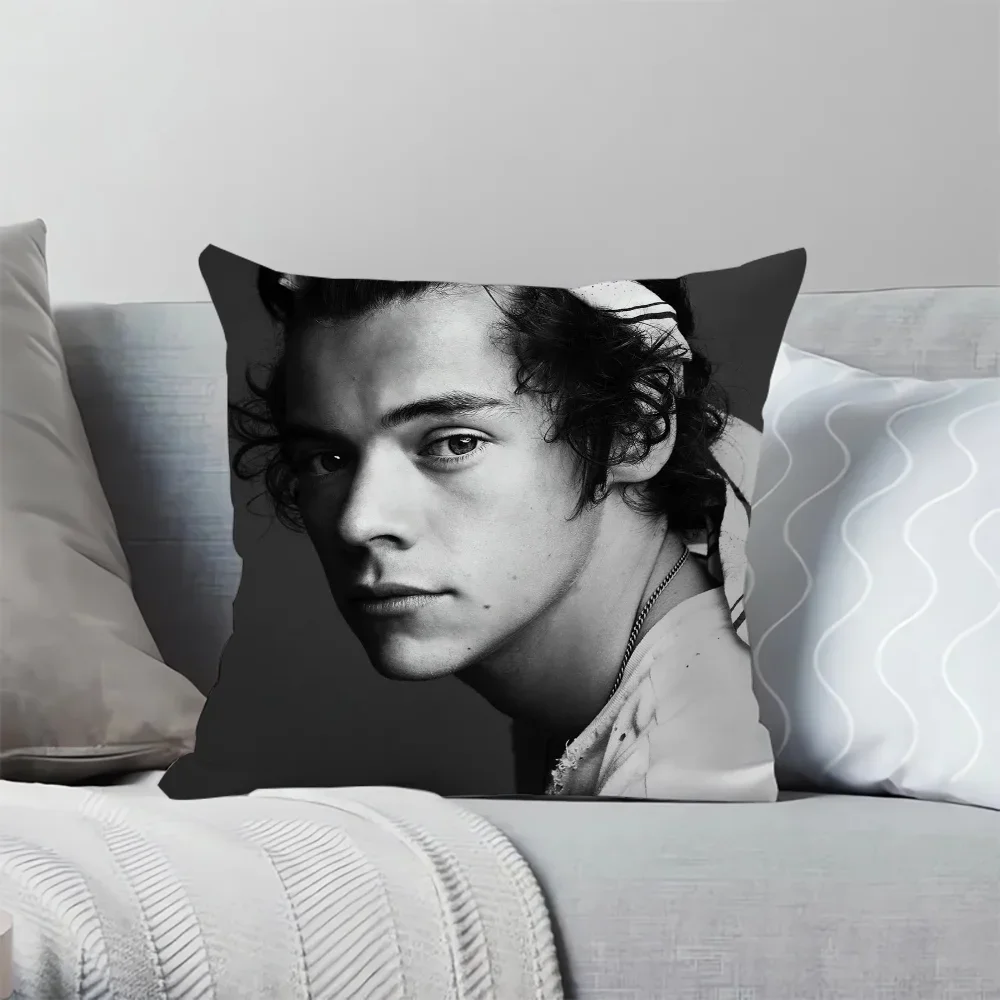 Pillowcase 45*45 H-Harry Styles Chair Cushion Cover 45x45cm Ornamental Pillows for Living Room Decorative Pillowcases 40x40