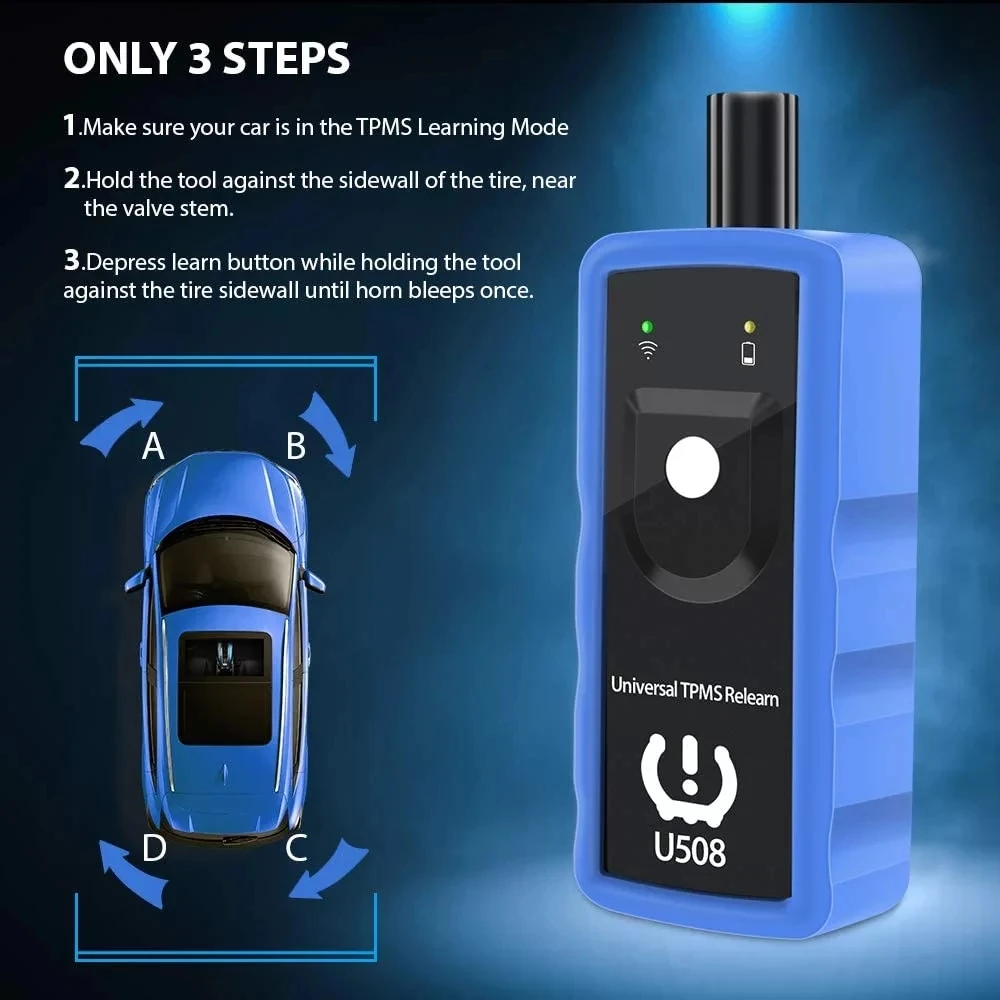 Universal Car TPMS Reset Tool Auto Tire Pressure Monitor Sensor System Relearn Tool U508 for Ford Opel BMW Jeep GMC Chevrolet