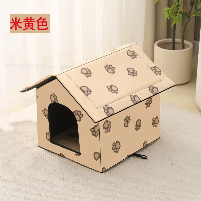 

Fashion new cat house stray nest outdoor waterproof cat house pet mat cage can be detachable