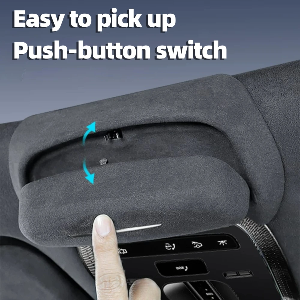For Mercedes-Benz E300 GLC260L GLC300L Car Glasses Case Suede Sunglasses Clip Holder Roof Storage Box Auto Interior Accessories