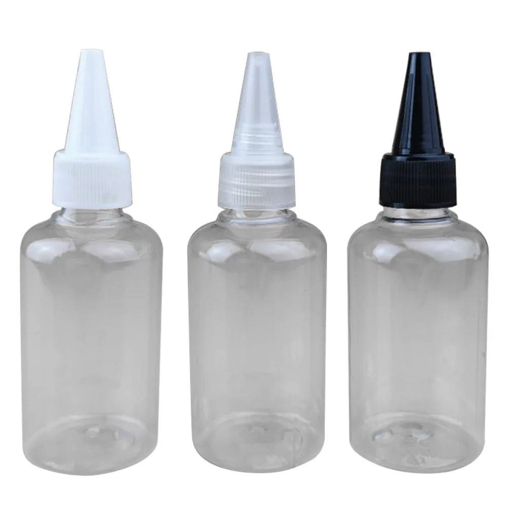 

10pcs Plastic Bottle Gel Cover Containers Transparent Pigment Dispensers Squeeze Refillable Reusable Travel Storage