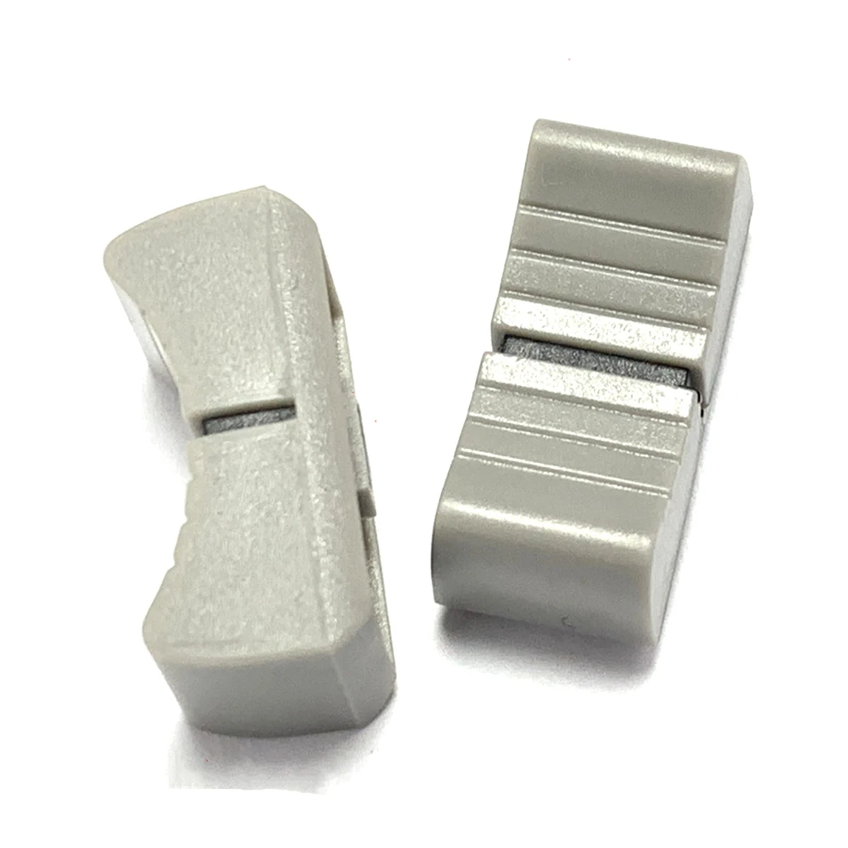 콘솔 믹서 슬라이더 페이더 노브 교체, 전위차계 회색 노브 블랙 마크, 24mm x 11mm x 10mm, 20 개