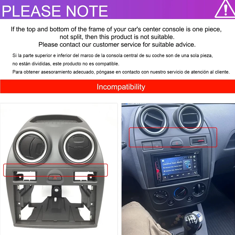 JIUYIN 9“ Android 15 Car Radio For Ford Fiesta 2006-2011 QLED Multimedia Stereo Wireless CarPlay Auto GPS Navigation HeadUnit