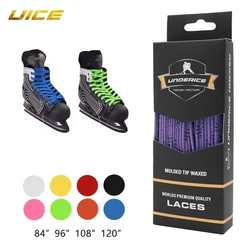 Ice Hockey Skate Laces 84-120inch Box-Packed Hockey Skate Shoe Lacer Dual Layer Braid Reinforced Waxed Tip Hockey Accessories