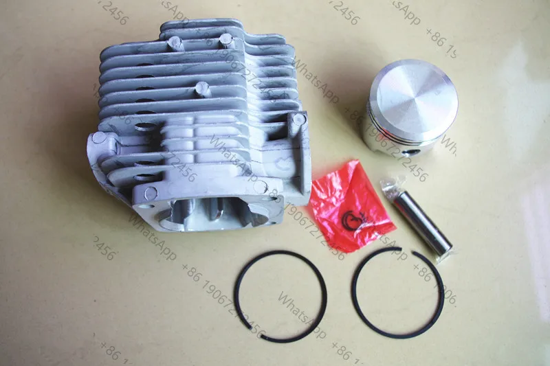 1E48F Cylinder piston kit 48mm with gasket  1E48F 48F 63CC 2 stroke engine motor earth auger power drills parts