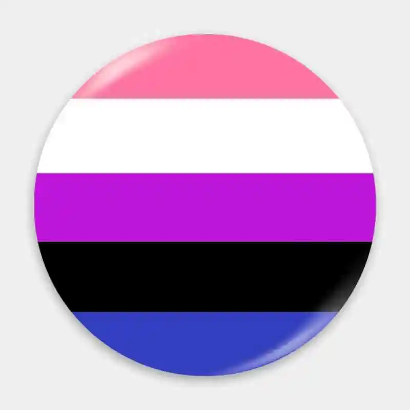 Genderfluid Pride Flag Badge Brooch anchor Peripherals Pin Anime Chest tag Birthday present Cosplay Hat Decoration Customize