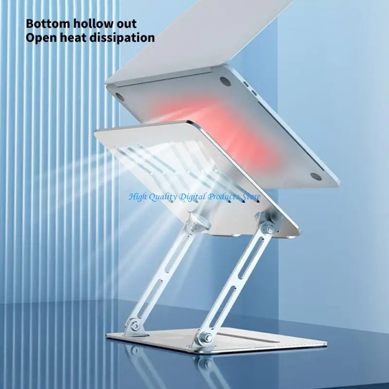 U2JE Laptop Stand for Desk Ergonomic Foldable Computer Stand Adjustable Height Stand