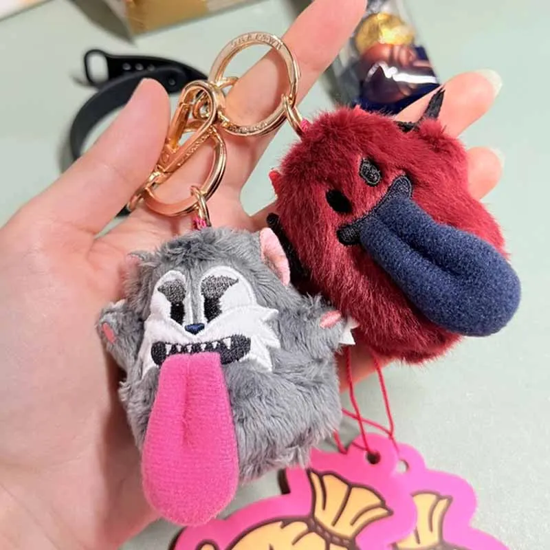 Leuke Cartoon Anime Perifere Knuffels Halloween Shining Snow Monster Zombie Weerwolf Trendy Mode Rugzak Sleutel Hanger Speelgoed