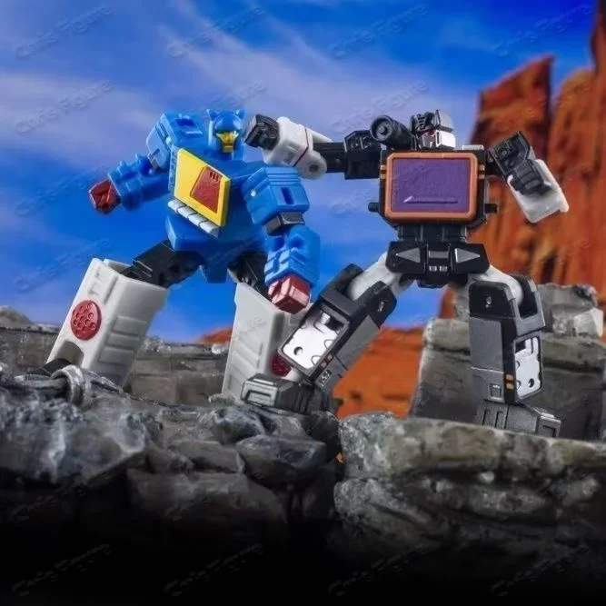 

In Stock Dr. Wu Small Scale Transforming Toy Soundwave + Double Cassette Set with Tapes, Boxed Mini Transformers Model