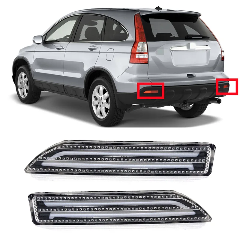 

1 set Led Rear Bumper Brake Light Reflector Lamp For Honda CRV 2007 2008 2009 Tail Lamp