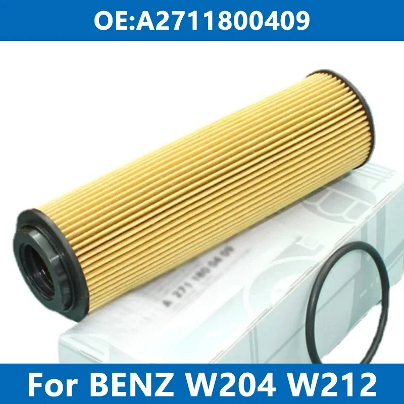 

Car Oil Filter Kit A2711800409 For Mercedes Benz W204 W212 C180 CGI C200 Kompressor C250 T-Model E200 E250 E260 SLK Engine M271