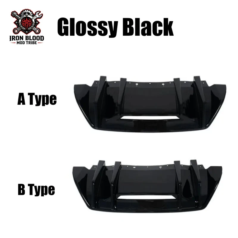

Suitable for Rear Bumper Lip Diffuser 2024-2025 Ford Mustang GT EcoBoost S650 Coupe | Glossy Black Carbon Look