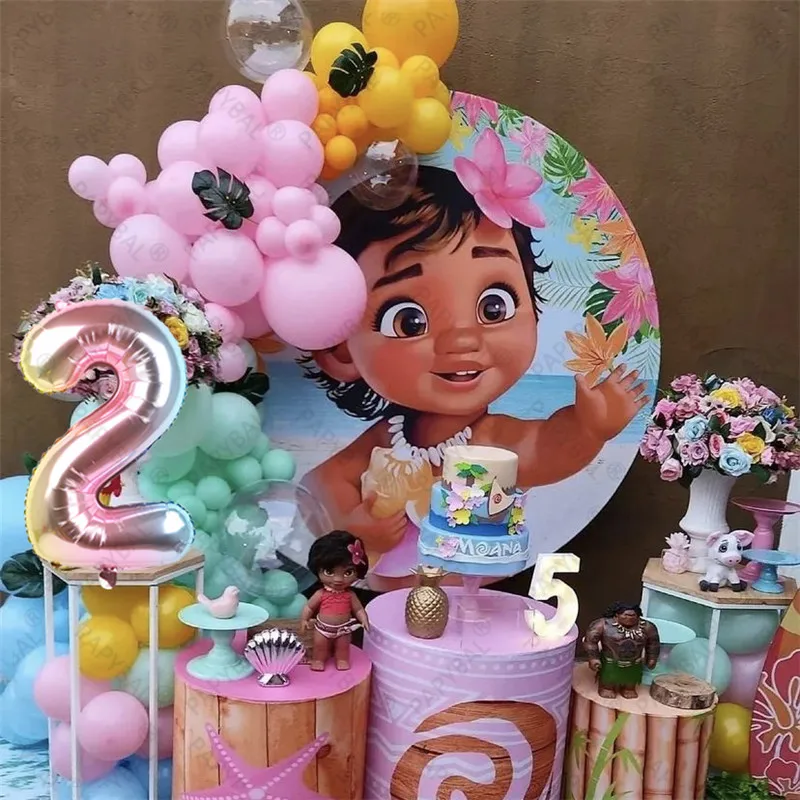 95PCS Disney Moana Balloons Garland Arch Kit Birthday Green Latex Balloons Party Decor Globos Girl Gifts Baby Shower Decorations