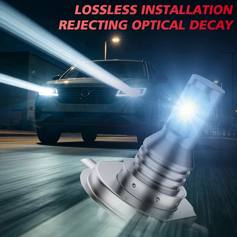 H4 LED Headlight Bulbs 3570 CSP H4 LED Wireless Mini Size Super Bright DRL Lamp 6000K White 1:1 Plug and Play 4300K 8000K