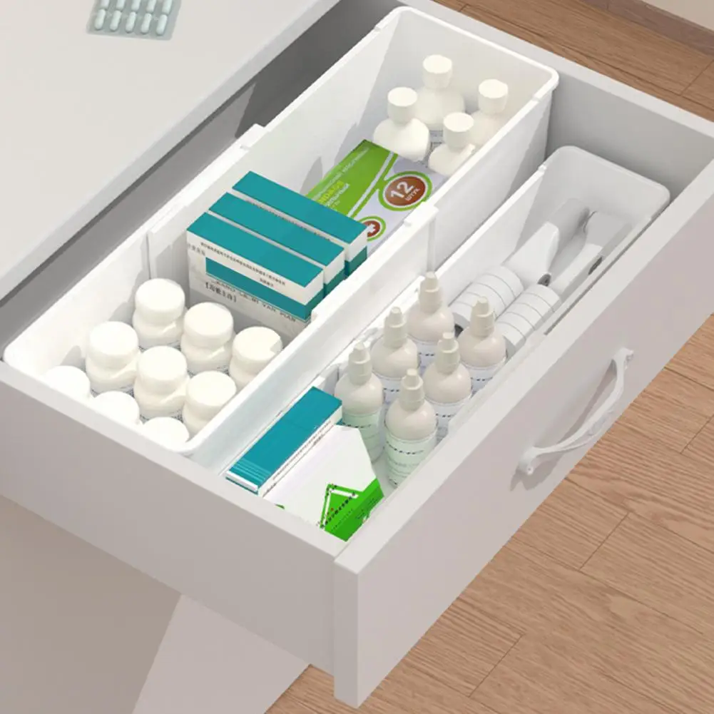 

Chopsticks Organizer Telescopic Drawer Organizer with Capacity Smooth Edge Design for Space-saving Tableware Sorting Efficient