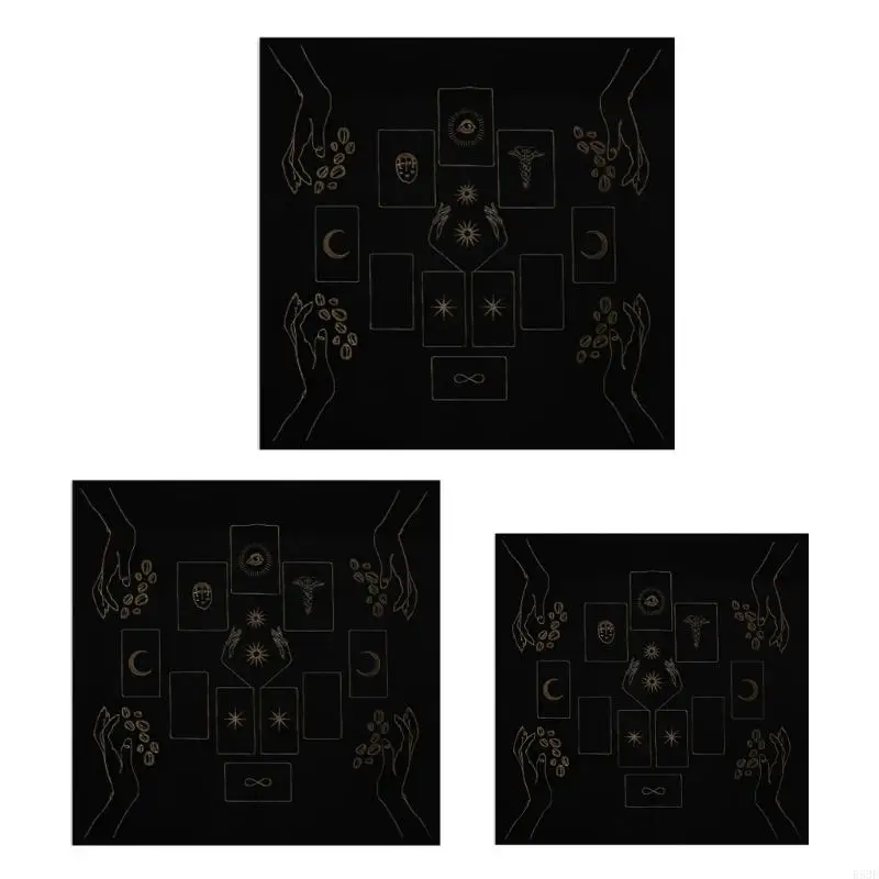

R53E Square Makulums Divinations Mat Altar Tablecloth Board Game Pad Pad Table Tlab