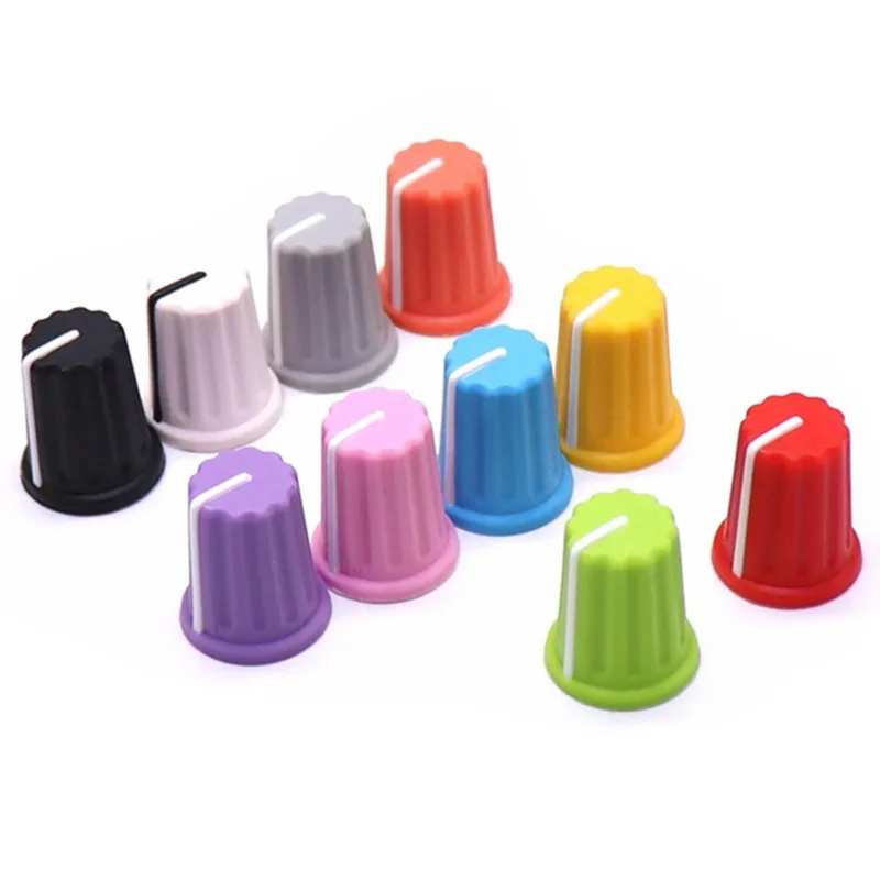 Pack of 10, 15×19MM Rubber Knob Caps - Ideal for Volume Control, Compatible with Pioneer Mixer and Potentiometer