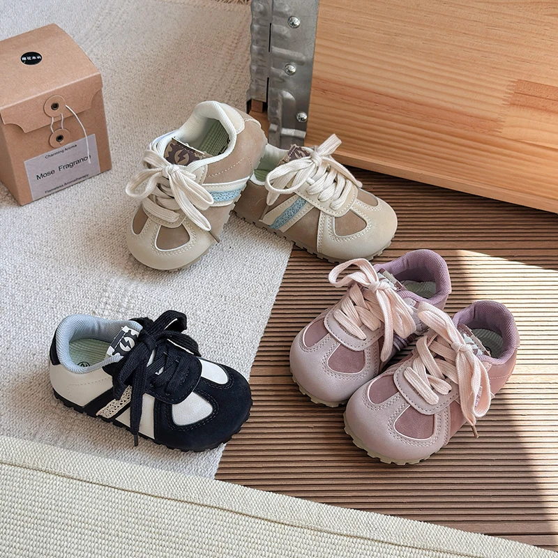 

2025 Children Cute Sneakers for Girls Boy Autumn New Fashion Korean Style Soft Bottom Anti-slippery Casual Light Versatile Shoes