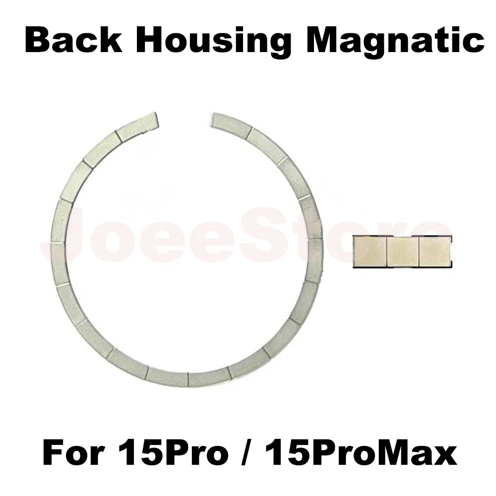 2pcs Magsafe Magnetic Metal Ring For iPhone 15 12 13 14 Pro Max Mini Plus Back Housing Glass Wireless Charging Magnet Repair