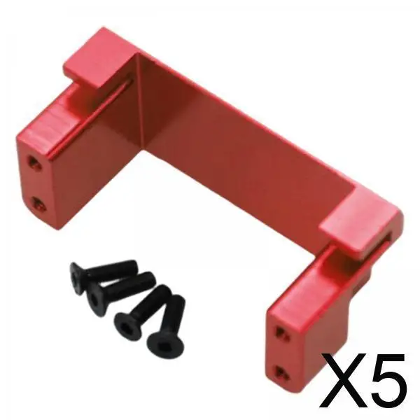 

5 металлических монтажных держателей сервопривода для замены гусеничного автомобиля модели Wltoys 104001, красный