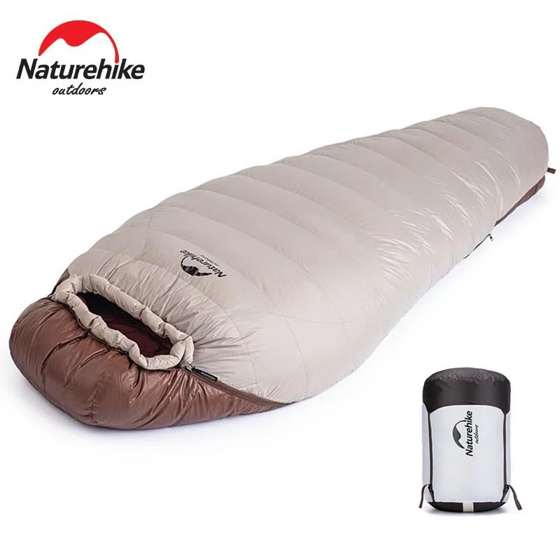 Naturehike Camping Sleeping Bags Snowbird Mummy Sleeping Bag All Season Waterproof Sleeping Bag Duck Down Winter Sleeping Bag