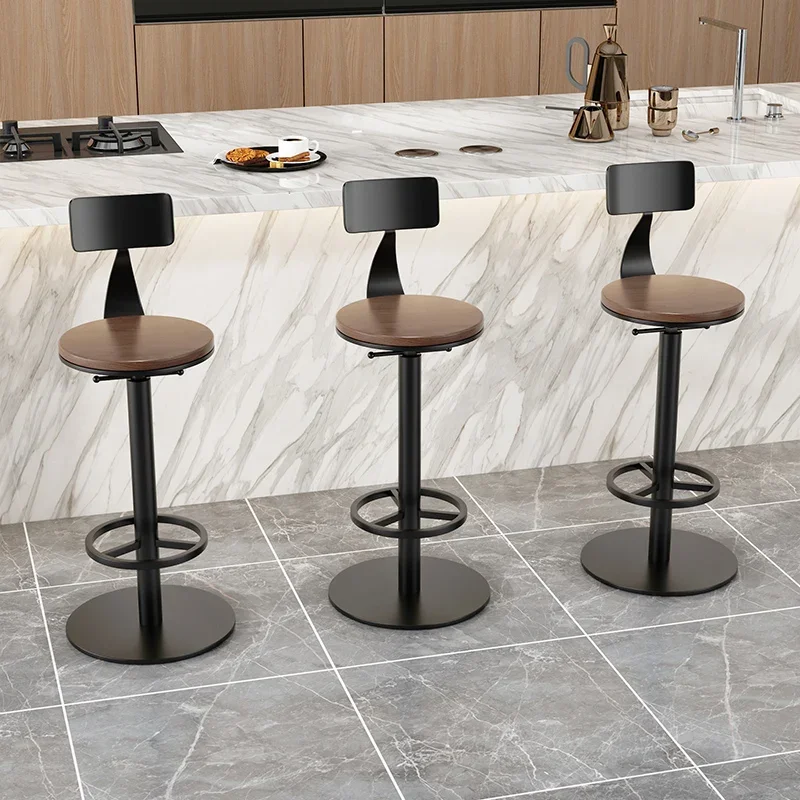 Modern Style Dining Room Chairs Shop Stool Aesthetic Wheels Furniture Luxury Gray Outdoor Bar Salon Stools Tabourets De Cuisine