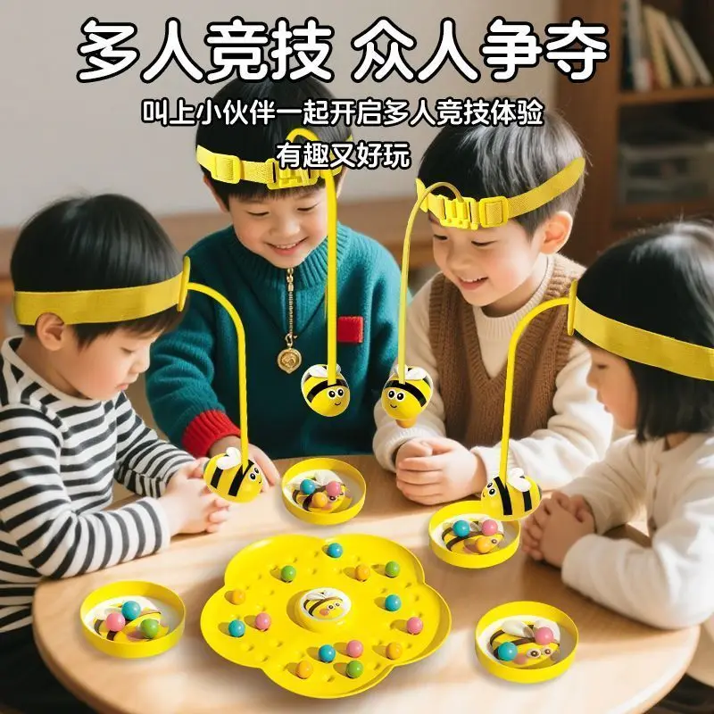 Creative Little Bees เกมส์สะสมน้ําผึ้งลูกปัดแม่เหล็กตกปลาปริศนาเด็กปฏิสัมพันธ์แบบพกพา EDC ของขวัญเครื่องมือ